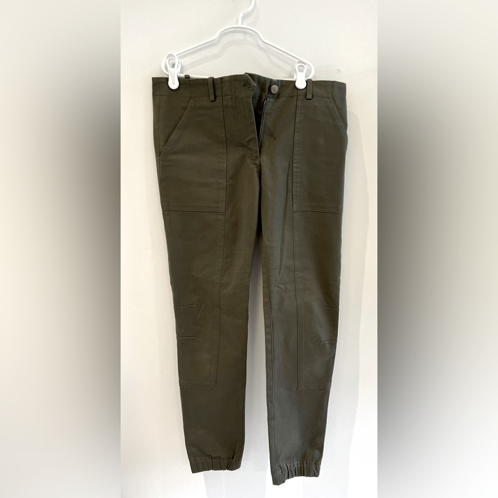 Veronica Beard Field Cargo Pants Joggers Army Green